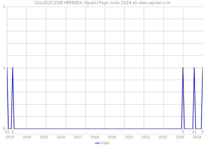 GALLEGO JOSE HERRERA (Spain) Page visits 2024 