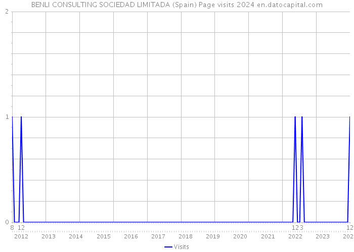 BENLI CONSULTING SOCIEDAD LIMITADA (Spain) Page visits 2024 