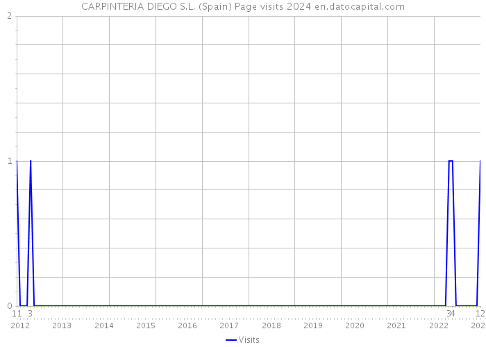 CARPINTERIA DIEGO S.L. (Spain) Page visits 2024 