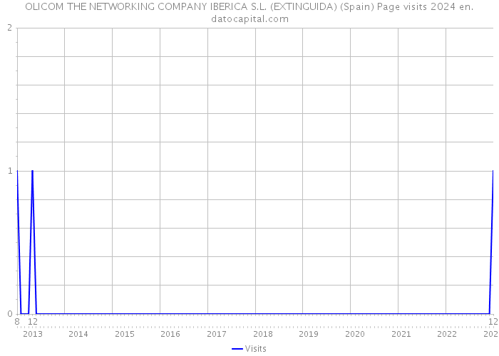 OLICOM THE NETWORKING COMPANY IBERICA S.L. (EXTINGUIDA) (Spain) Page visits 2024 