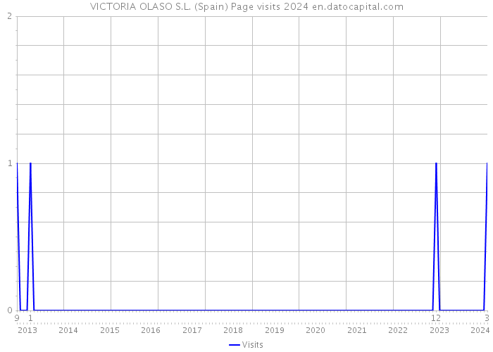 VICTORIA OLASO S.L. (Spain) Page visits 2024 