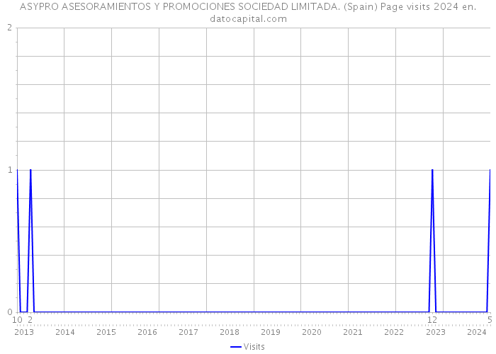 ASYPRO ASESORAMIENTOS Y PROMOCIONES SOCIEDAD LIMITADA. (Spain) Page visits 2024 