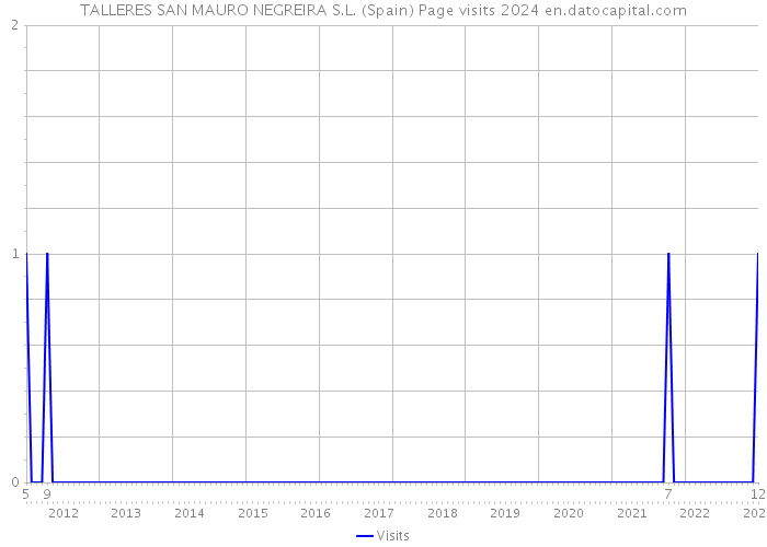 TALLERES SAN MAURO NEGREIRA S.L. (Spain) Page visits 2024 