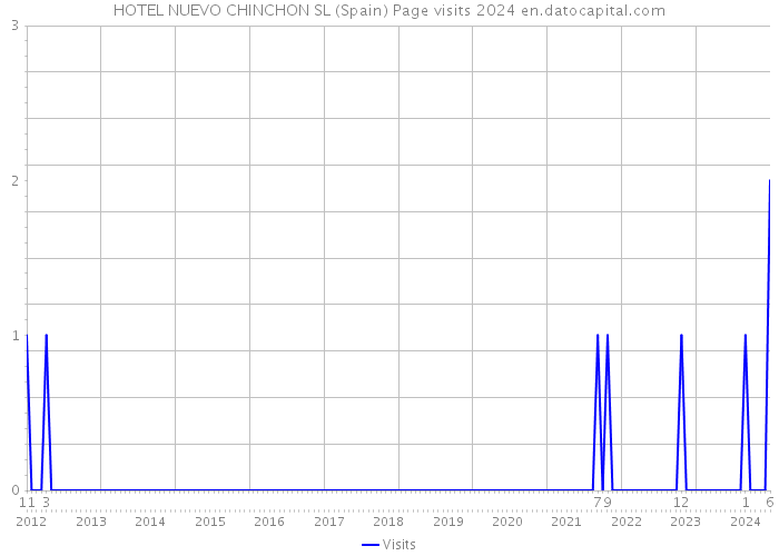 HOTEL NUEVO CHINCHON SL (Spain) Page visits 2024 