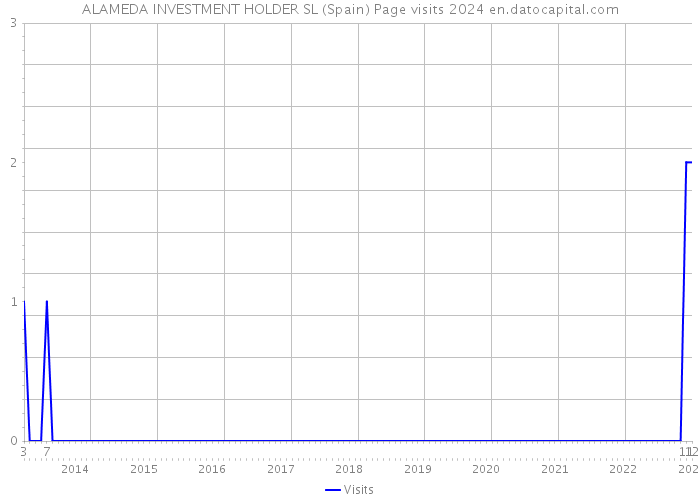 ALAMEDA INVESTMENT HOLDER SL (Spain) Page visits 2024 