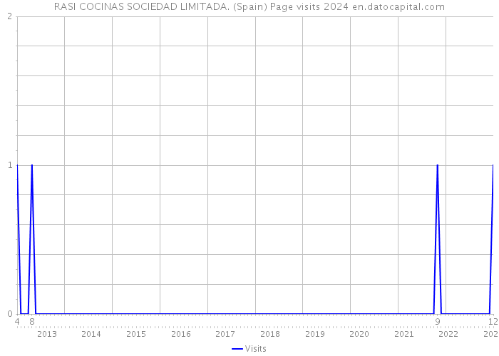 RASI COCINAS SOCIEDAD LIMITADA. (Spain) Page visits 2024 