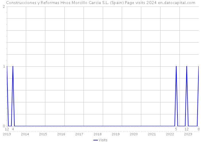 Construcciones y Reformas Hnos Morcillo Garcia S.L. (Spain) Page visits 2024 