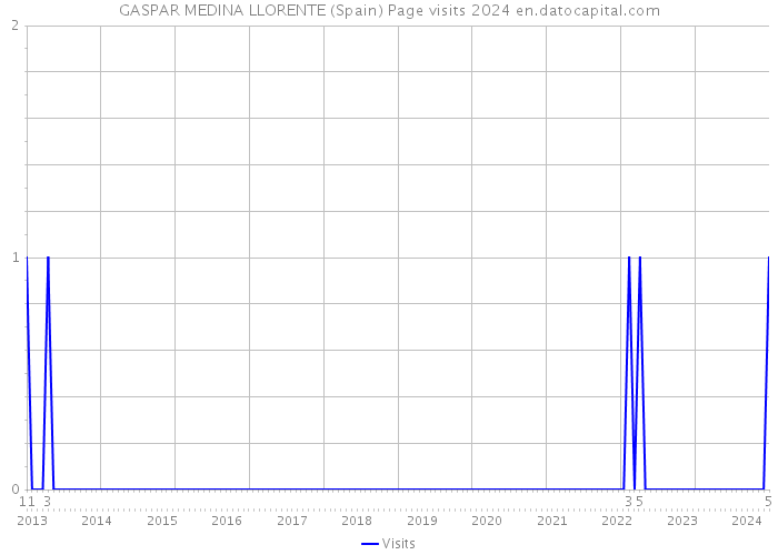 GASPAR MEDINA LLORENTE (Spain) Page visits 2024 