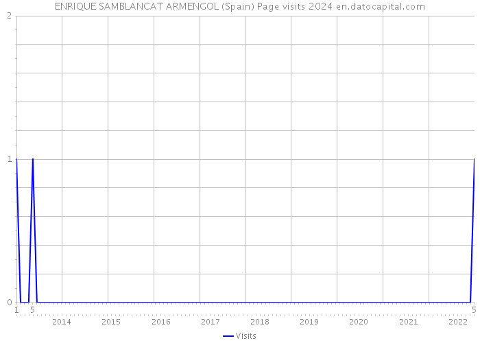 ENRIQUE SAMBLANCAT ARMENGOL (Spain) Page visits 2024 