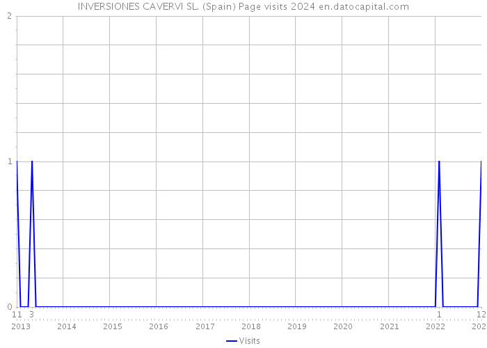 INVERSIONES CAVERVI SL. (Spain) Page visits 2024 