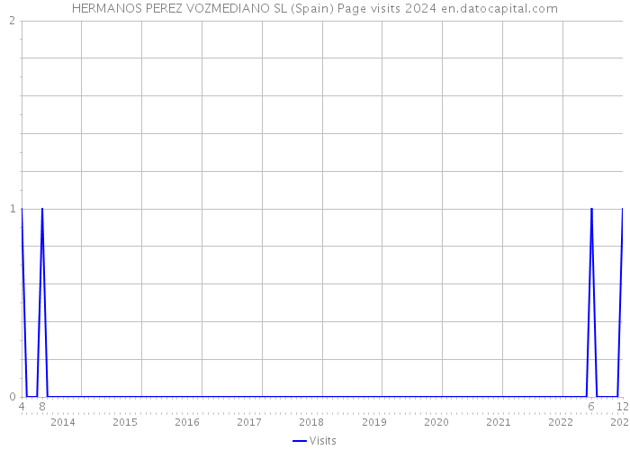 HERMANOS PEREZ VOZMEDIANO SL (Spain) Page visits 2024 