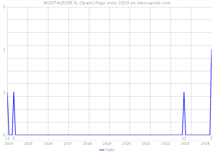 MONTALEGRE SL (Spain) Page visits 2024 