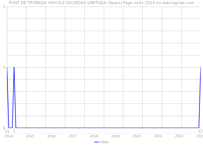 PUNT DE TROBADA VINYOLS SOCIEDAD LIMITADA (Spain) Page visits 2024 