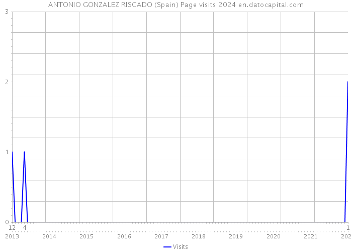 ANTONIO GONZALEZ RISCADO (Spain) Page visits 2024 