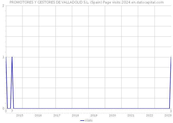 PROMOTORES Y GESTORES DE VALLADOLID S.L. (Spain) Page visits 2024 