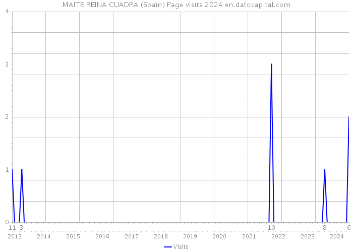 MAITE REINA CUADRA (Spain) Page visits 2024 