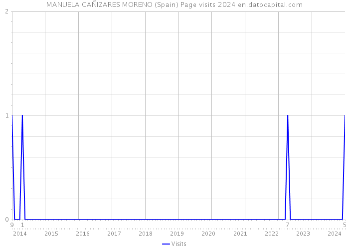 MANUELA CAÑIZARES MORENO (Spain) Page visits 2024 