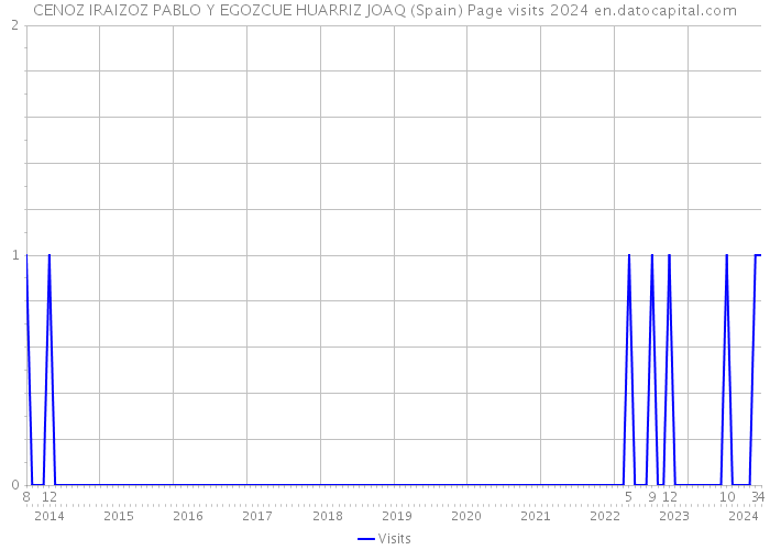 CENOZ IRAIZOZ PABLO Y EGOZCUE HUARRIZ JOAQ (Spain) Page visits 2024 