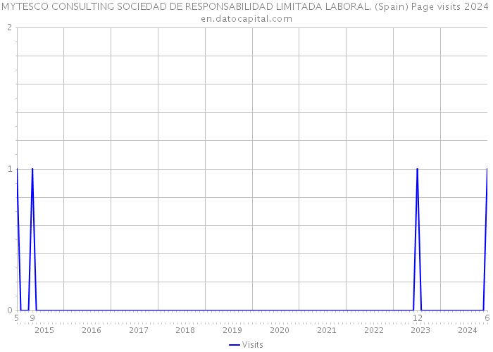 MYTESCO CONSULTING SOCIEDAD DE RESPONSABILIDAD LIMITADA LABORAL. (Spain) Page visits 2024 