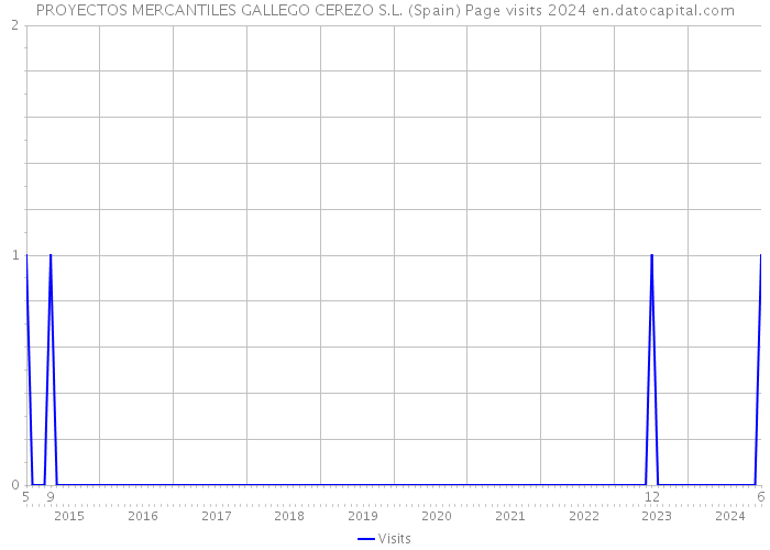 PROYECTOS MERCANTILES GALLEGO CEREZO S.L. (Spain) Page visits 2024 