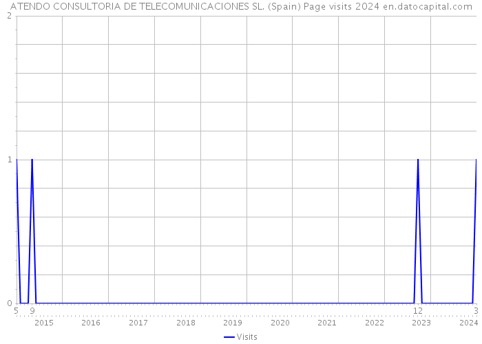 ATENDO CONSULTORIA DE TELECOMUNICACIONES SL. (Spain) Page visits 2024 