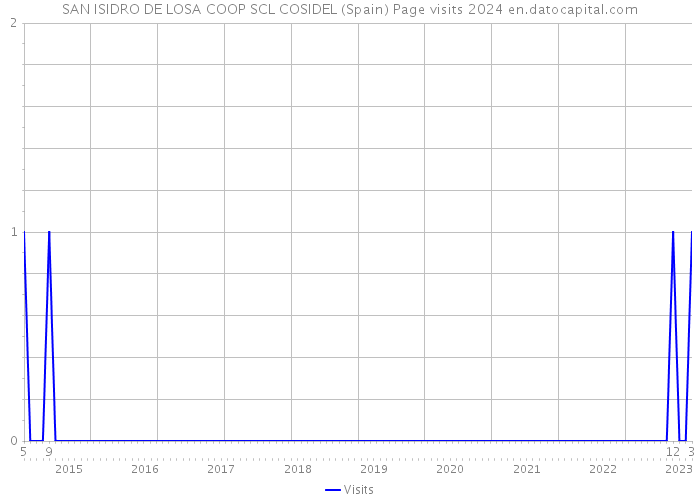 SAN ISIDRO DE LOSA COOP SCL COSIDEL (Spain) Page visits 2024 