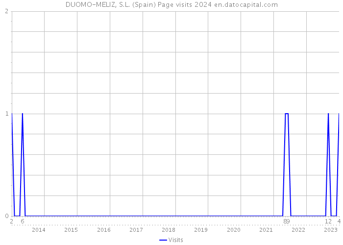 DUOMO-MELIZ, S.L. (Spain) Page visits 2024 