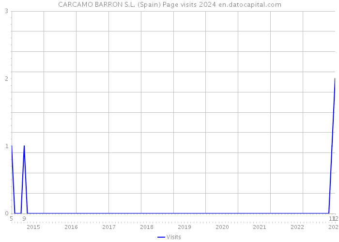 CARCAMO BARRON S.L. (Spain) Page visits 2024 