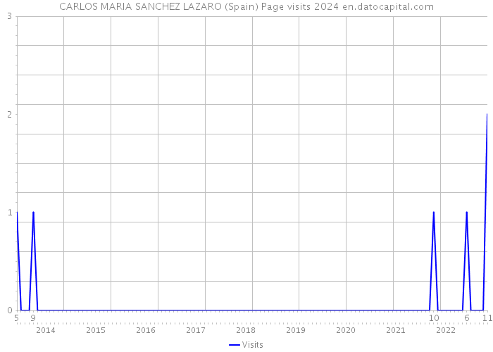 CARLOS MARIA SANCHEZ LAZARO (Spain) Page visits 2024 