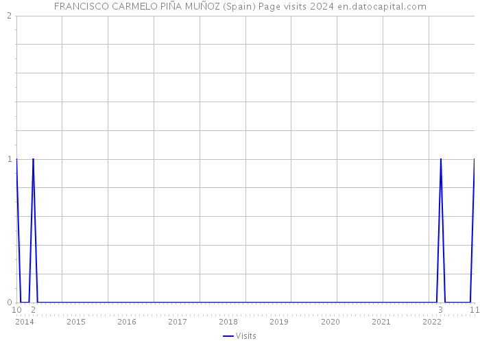 FRANCISCO CARMELO PIÑA MUÑOZ (Spain) Page visits 2024 