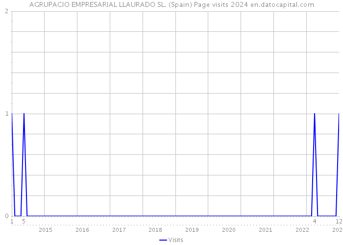 AGRUPACIO EMPRESARIAL LLAURADO SL. (Spain) Page visits 2024 