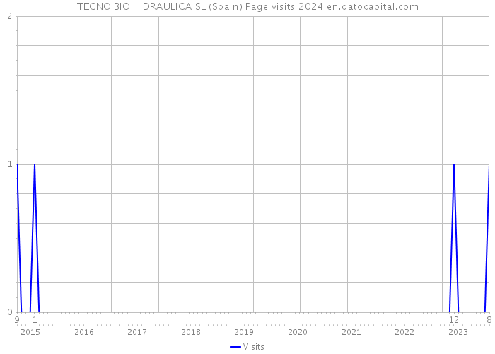 TECNO BIO HIDRAULICA SL (Spain) Page visits 2024 