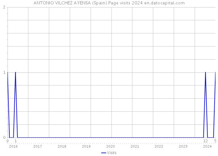 ANTONIO VILCHEZ AYENSA (Spain) Page visits 2024 