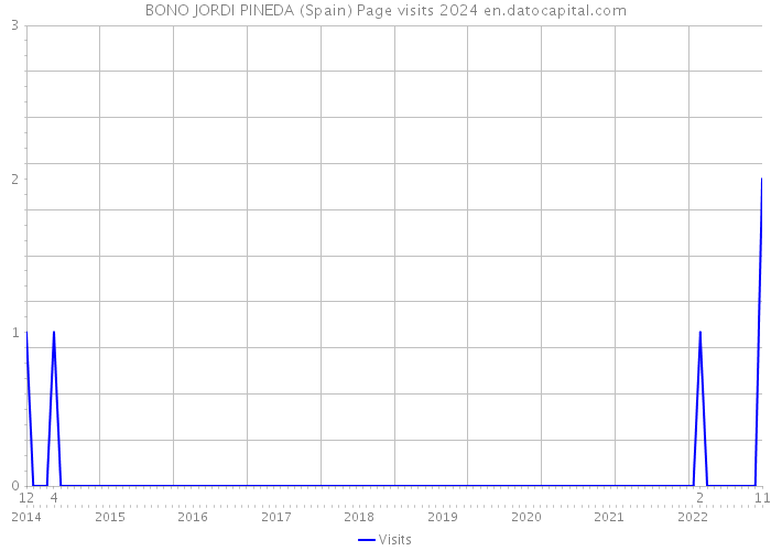 BONO JORDI PINEDA (Spain) Page visits 2024 