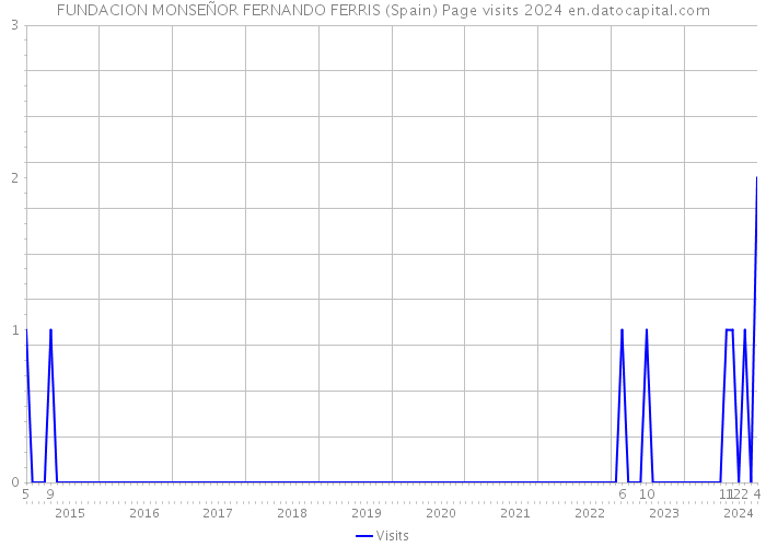 FUNDACION MONSEÑOR FERNANDO FERRIS (Spain) Page visits 2024 