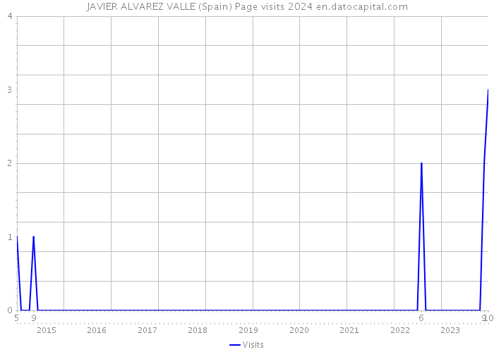 JAVIER ALVAREZ VALLE (Spain) Page visits 2024 