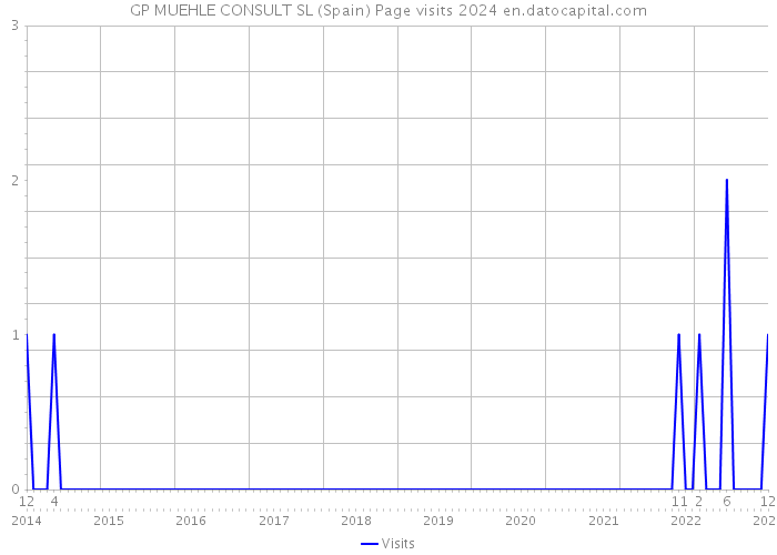 GP MUEHLE CONSULT SL (Spain) Page visits 2024 