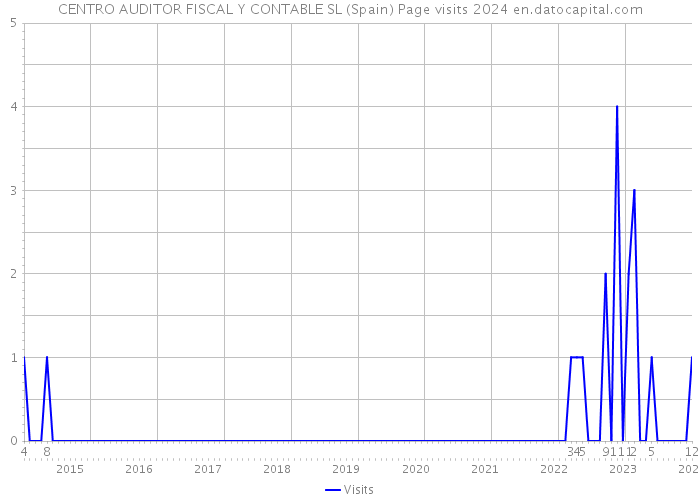 CENTRO AUDITOR FISCAL Y CONTABLE SL (Spain) Page visits 2024 