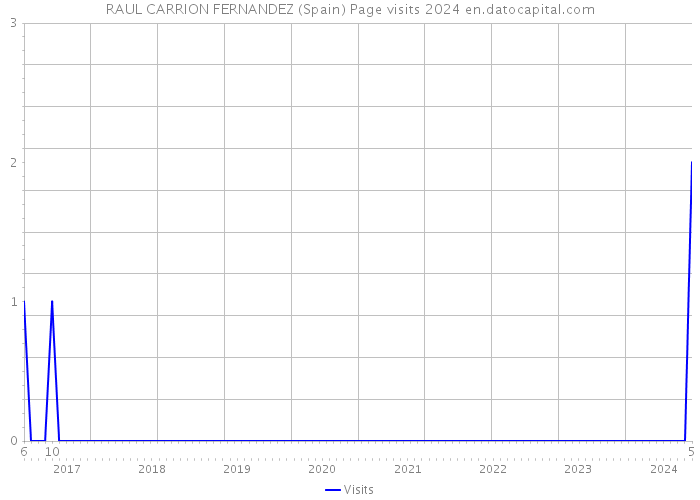 RAUL CARRION FERNANDEZ (Spain) Page visits 2024 