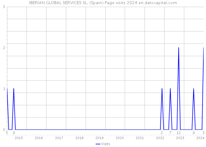 IBERIAN GLOBAL SERVICES SL. (Spain) Page visits 2024 