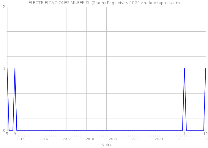 ELECTRIFICACIONES MUFER SL (Spain) Page visits 2024 