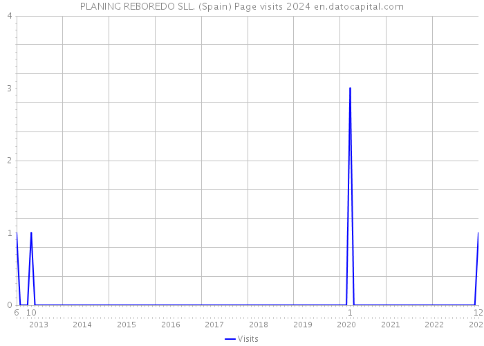 PLANING REBOREDO SLL. (Spain) Page visits 2024 