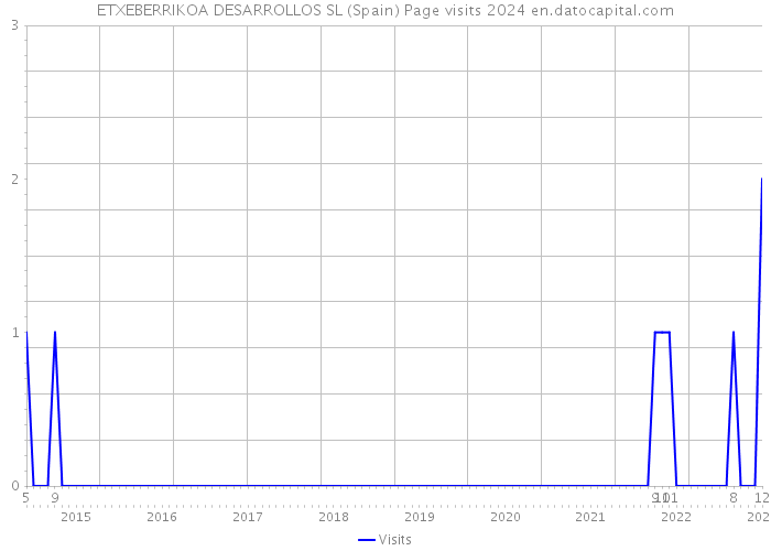 ETXEBERRIKOA DESARROLLOS SL (Spain) Page visits 2024 