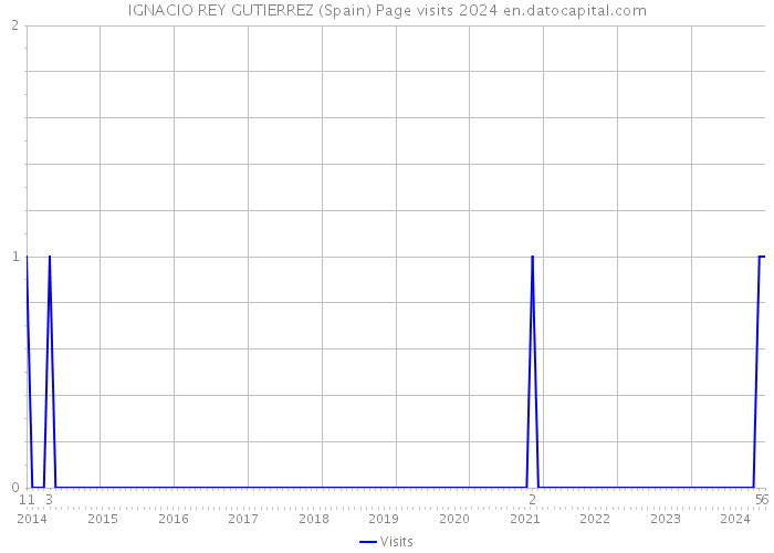 IGNACIO REY GUTIERREZ (Spain) Page visits 2024 