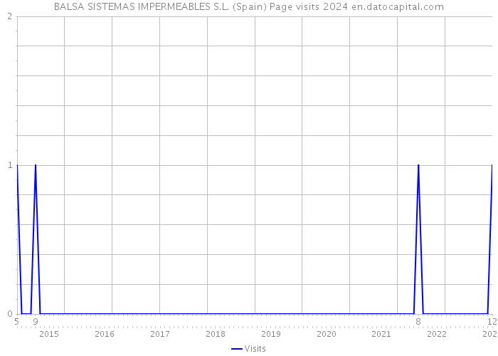 BALSA SISTEMAS IMPERMEABLES S.L. (Spain) Page visits 2024 