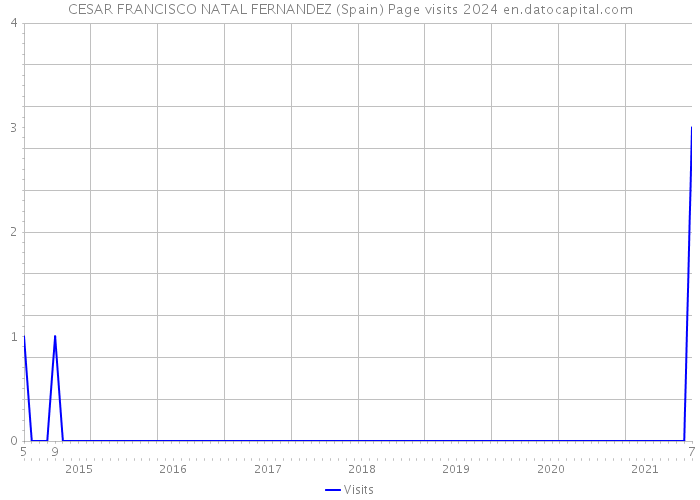 CESAR FRANCISCO NATAL FERNANDEZ (Spain) Page visits 2024 