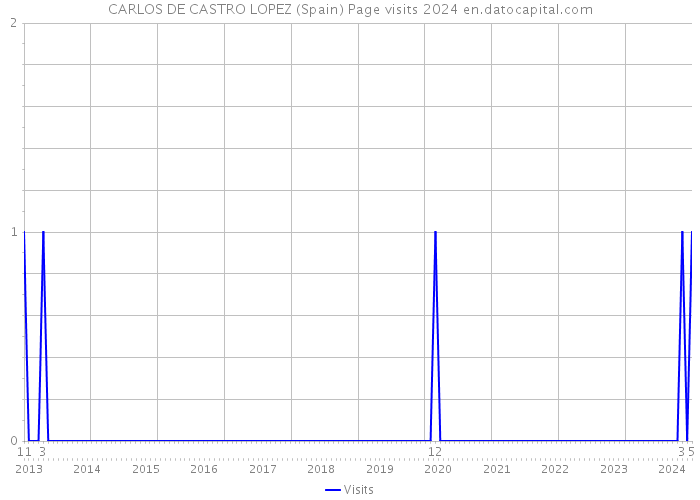 CARLOS DE CASTRO LOPEZ (Spain) Page visits 2024 