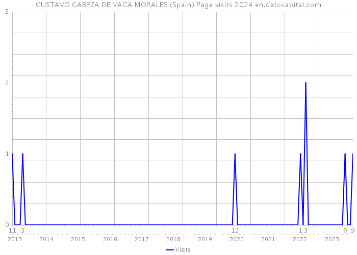 GUSTAVO CABEZA DE VACA MORALES (Spain) Page visits 2024 