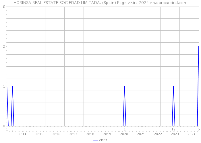 HORINSA REAL ESTATE SOCIEDAD LIMITADA. (Spain) Page visits 2024 