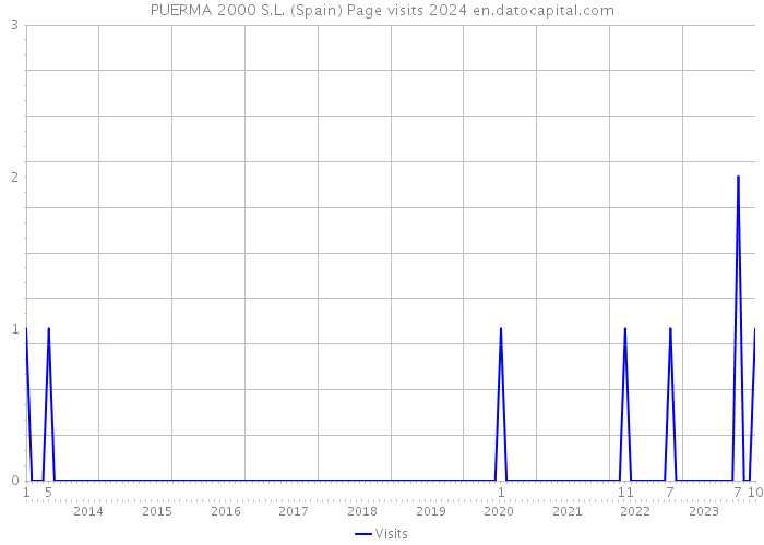 PUERMA 2000 S.L. (Spain) Page visits 2024 